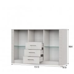 ГАММА 20 Комод-витрина Серия №4 в Тарко-Сале - tarko-sale.mebel24.online | фото 3