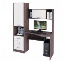 Компьютерный стол №18 (Анкор темныйанкор темный) в Тарко-Сале - tarko-sale.mebel24.online | фото 2