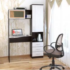 Компьютерный стол №5 (Венге/Анкор белый) в Тарко-Сале - tarko-sale.mebel24.online | фото
