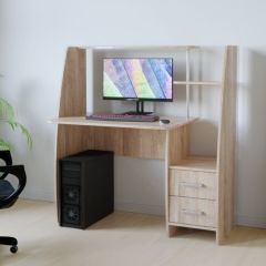 Компьютерный стол КЛ №6.2 левый (Дуб баррик) в Тарко-Сале - tarko-sale.mebel24.online | фото