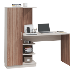 Стол компьютерный Софт (УНИ) Ясень темный/светлый в Тарко-Сале - tarko-sale.mebel24.online | фото 4