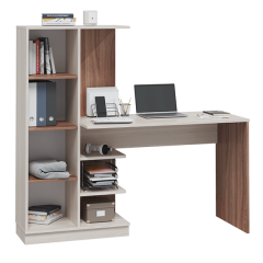 Стол компьютерный Софт (УНИ) Ясень темный/светлый в Тарко-Сале - tarko-sale.mebel24.online | фото 5