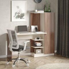 Стол компьютерный Софт (УНИ) Ясень темный/светлый в Тарко-Сале - tarko-sale.mebel24.online | фото