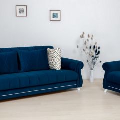 Комплект Роуз ТД 410 диван-кровать + кресло + комплект подушек в Тарко-Сале - tarko-sale.mebel24.online | фото 1