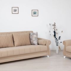 Комплект Роуз ТД 412 диван-кровать + кресло + комплект подушек в Тарко-Сале - tarko-sale.mebel24.online | фото 1