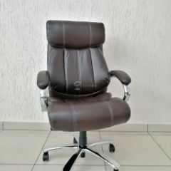 Кресло Barneo K-303 для руководителя (коричневая экокожа) в Тарко-Сале - tarko-sale.mebel24.online | фото 1