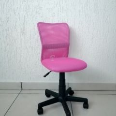 Кресло Barneo K-401 детское (розовая ткань/сетка) в Тарко-Сале - tarko-sale.mebel24.online | фото