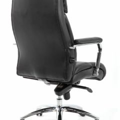 Кресло BRABIX PREMIUM "Phaeton EX-502" (кожа с компаньоном, хром, черное) 530882 в Тарко-Сале - tarko-sale.mebel24.online | фото 4