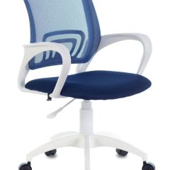 Кресло BRABIX "Fly MG-396W" (белый/темно-синее) 532399 в Тарко-Сале - tarko-sale.mebel24.online | фото