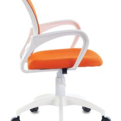 Кресло BRABIX "Fly MG-396W", пластик белый, сетка, оранжевое, 532401, MG-396W_532401 в Тарко-Сале - tarko-sale.mebel24.online | фото 3