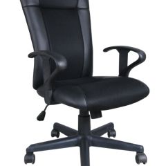 Кресло BRABIX "Optima MG-370" (экокожа/ткань, черное) 531580 в Тарко-Сале - tarko-sale.mebel24.online | фото