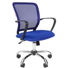 Кресло для оператора CHAIRMAN 698 хром (ткань TW 10/сетка TW 05) в Тарко-Сале - tarko-sale.mebel24.online | фото
