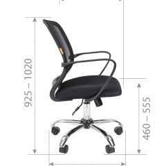 Кресло для оператора CHAIRMAN 698 хром (ткань TW 11/сетка TW 01) в Тарко-Сале - tarko-sale.mebel24.online | фото 7