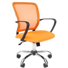 Кресло для оператора CHAIRMAN 698 хром (ткань TW 16/сетка TW 66) в Тарко-Сале - tarko-sale.mebel24.online | фото