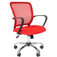 Кресло для оператора CHAIRMAN 698 хром (ткань TW 19/сетка TW 69) в Тарко-Сале - tarko-sale.mebel24.online | фото