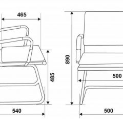 Кресло для посетителя Бюрократ CH-993-Low-V/Red красный в Тарко-Сале - tarko-sale.mebel24.online | фото 3