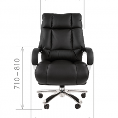 Кресло для руководителя CHAIRMAN 405 (Кожа) Черное в Тарко-Сале - tarko-sale.mebel24.online | фото 4