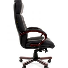 Кресло для руководителя CHAIRMAN  421 (Натуральная кожа) Черное в Тарко-Сале - tarko-sale.mebel24.online | фото 3