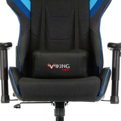 Кресло игровое Бюрократ VIKING 4 AERO BLUE черный/синий в Тарко-Сале - tarko-sale.mebel24.online | фото 7