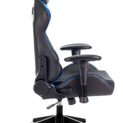 Кресло игровое Бюрократ VIKING 4 AERO BLUE черный/синий в Тарко-Сале - tarko-sale.mebel24.online | фото 8
