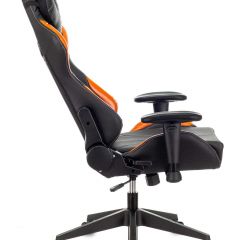 Кресло игровое Бюрократ VIKING 5 AERO ORANGE черный/оранжевый в Тарко-Сале - tarko-sale.mebel24.online | фото 2