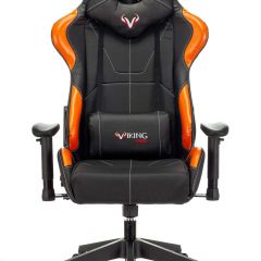 Кресло игровое Бюрократ VIKING 5 AERO ORANGE черный/оранжевый в Тарко-Сале - tarko-sale.mebel24.online | фото 3