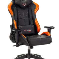 Кресло игровое Бюрократ VIKING 5 AERO ORANGE черный/оранжевый в Тарко-Сале - tarko-sale.mebel24.online | фото