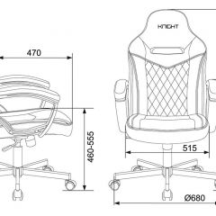 Кресло игровое Бюрократ VIKING 6 KNIGHT B FABRIC черный в Тарко-Сале - tarko-sale.mebel24.online | фото 4