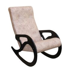 Кресло-качалка №2 (велюр Флора 003/венге) в Тарко-Сале - tarko-sale.mebel24.online | фото