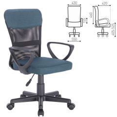 Кресло КОМПАКТНОЕ BRABIX "Jet MG-315" (серо-синее) 531842 в Тарко-Сале - tarko-sale.mebel24.online | фото 2