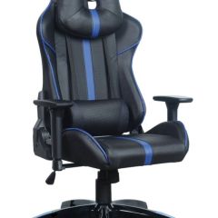 Кресло компьютерное BRABIX "GT Carbon GM-120" (черное/синее) 531930 в Тарко-Сале - tarko-sale.mebel24.online | фото
