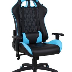 Кресло компьютерное BRABIX "GT Master GM-110" (черное/голубое) 531928 в Тарко-Сале - tarko-sale.mebel24.online | фото