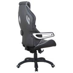 Кресло компьютерное BRABIX Techno Pro GM-003 (экокожа черное/серое, вставки серые) 531814 в Тарко-Сале - tarko-sale.mebel24.online | фото 7