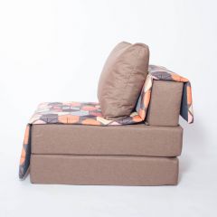 Кресло-кровать бескаркасное Харви (коричневый-геометрия браун) в Тарко-Сале - tarko-sale.mebel24.online | фото 2