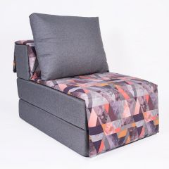 Кресло-кровать бескаркасное Харви (серый-сноу манго) в Тарко-Сале - tarko-sale.mebel24.online | фото
