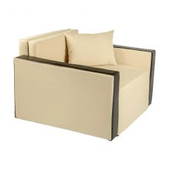 Кресло-кровать Милена с подлокотниками (рогожка) в Тарко-Сале - tarko-sale.mebel24.online | фото 3