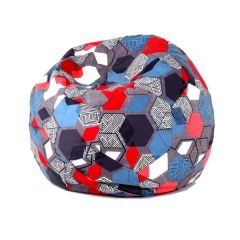 Кресло-мешок Мяч M (Geometry Slate) в Тарко-Сале - tarko-sale.mebel24.online | фото 1