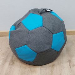 Кресло-мешок Мяч S (Savana Grey-Neo Azure) в Тарко-Сале - tarko-sale.mebel24.online | фото 1