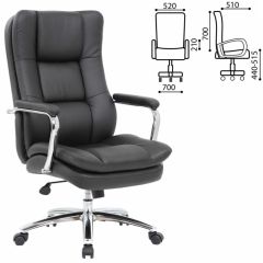 Кресло офисное BRABIX PREMIUM "Amadeus EX-507" (экокожа, хром, черное) 530879 в Тарко-Сале - tarko-sale.mebel24.online | фото 2
