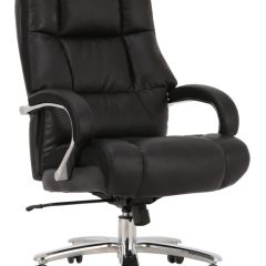 Кресло офисное BRABIX PREMIUM "Bomer HD-007" (рециклированная кожа, хром, черное) 531939 в Тарко-Сале - tarko-sale.mebel24.online | фото