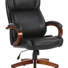 Кресло офисное BRABIX PREMIUM "Magnum EX-701" (дерево, рециклированная кожа, черное) 531827 в Тарко-Сале - tarko-sale.mebel24.online | фото