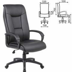 Кресло офисное BRABIX PREMIUM "Work EX-513" (экокожа, черное) 531943 в Тарко-Сале - tarko-sale.mebel24.online | фото 2