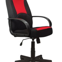 Кресло офисное BRABIX "City EX-512", ткань черная/красная, TW, 531408 в Тарко-Сале - tarko-sale.mebel24.online | фото