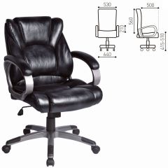 Кресло офисное BRABIX "Eldorado EX-504", экокожа, черное, 530874 в Тарко-Сале - tarko-sale.mebel24.online | фото 3