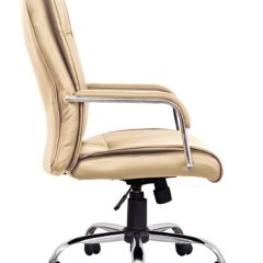 Кресло офисное BRABIX "Space EX-508" (экокожа, хром, бежевое) 531165 в Тарко-Сале - tarko-sale.mebel24.online | фото 3