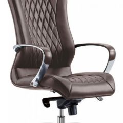 Кресло руководителя Бюрократ _AURA/BROWN коричневый в Тарко-Сале - tarko-sale.mebel24.online | фото