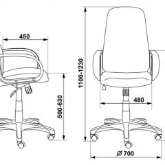 Кресло руководителя Бюрократ CH-808AXSN/OR-16 черный в Тарко-Сале - tarko-sale.mebel24.online | фото 3