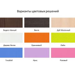 Кровать 2-х ярусная Юниор 1 без бортика (800*1900) Белое дерево, Анкор темный, Венге, Дуб сонома в Тарко-Сале - tarko-sale.mebel24.online | фото 4