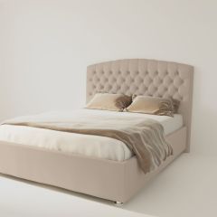 Кровать Берлин без основания 1200 (велюр светло-серый) в Тарко-Сале - tarko-sale.mebel24.online | фото