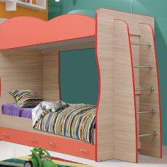 Кровать детская 2-х ярусная Юниор-1.1 (800*2000) ЛДСП в Тарко-Сале - tarko-sale.mebel24.online | фото